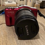 Panasonic LUMIX DMC-GF3 12.1MP Red Mirrorless Camera 14-42mm f/3.5-5.6