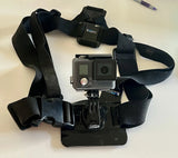 GoPro Hero HWHM1 Waterproof Action Camera w/ Chest Mount Straps- Untested! As Is