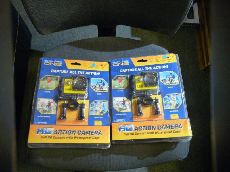 lot of 2 Explore One HD Action Cameras (read description)