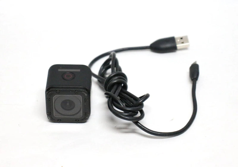 GoPro HERO Session HD action camera with USB cable and black power lead