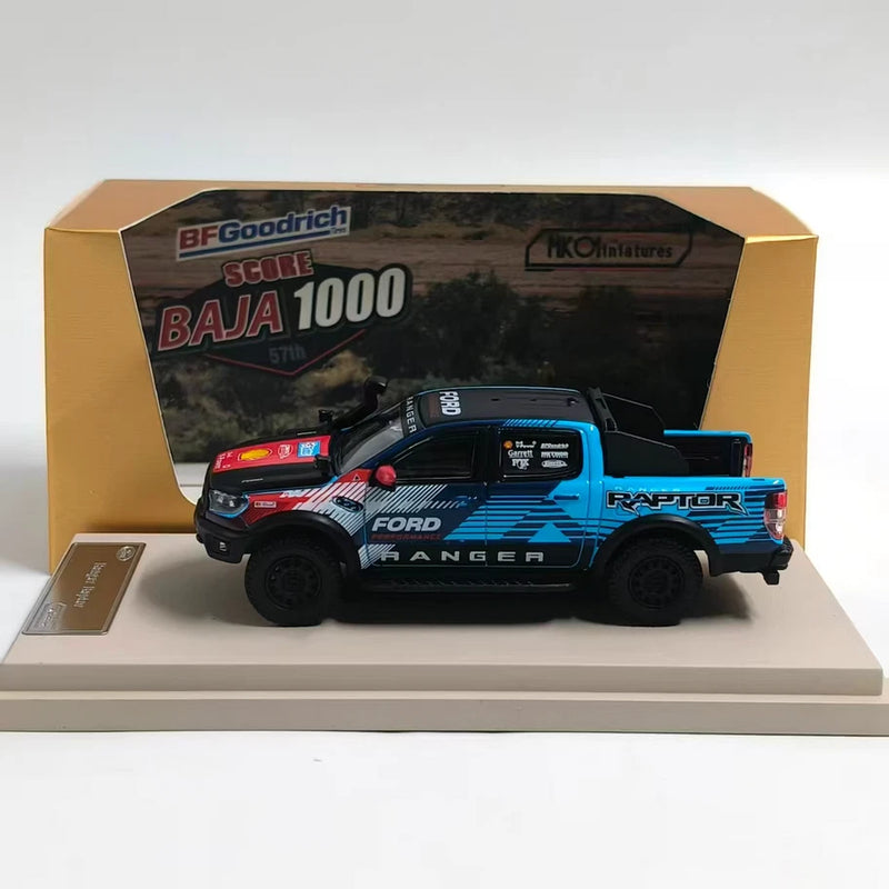 MK Miniatures 1:64 Ford Raptor Ranger Baja alloy car model ornaments collection
