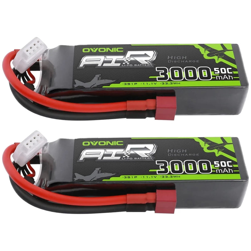 Powerful 50C Discharge 11.1V Lipo Battery - 2 Pack
