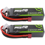 Powerful 50C Discharge 11.1V Lipo Battery - 2 Pack