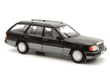 Black 1990 Mercedes-Benz 300 D T-Modell wagon model, 1:18 scale