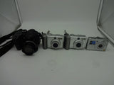 Lot of 4 GE X500 Canon Powershot A70 Panasonic DMC-LS75 Camera See Description