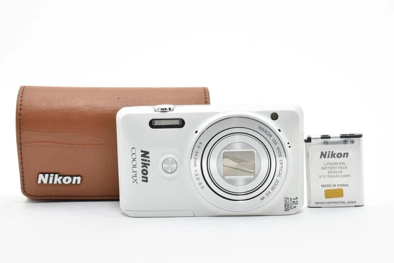 Excellent Nikon Nikon COOLPIX S6900 White Compact Digital Camera With Working...