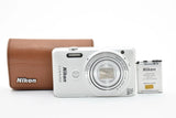 Excellent Nikon Nikon COOLPIX S6900 White Compact Digital Camera With Working...