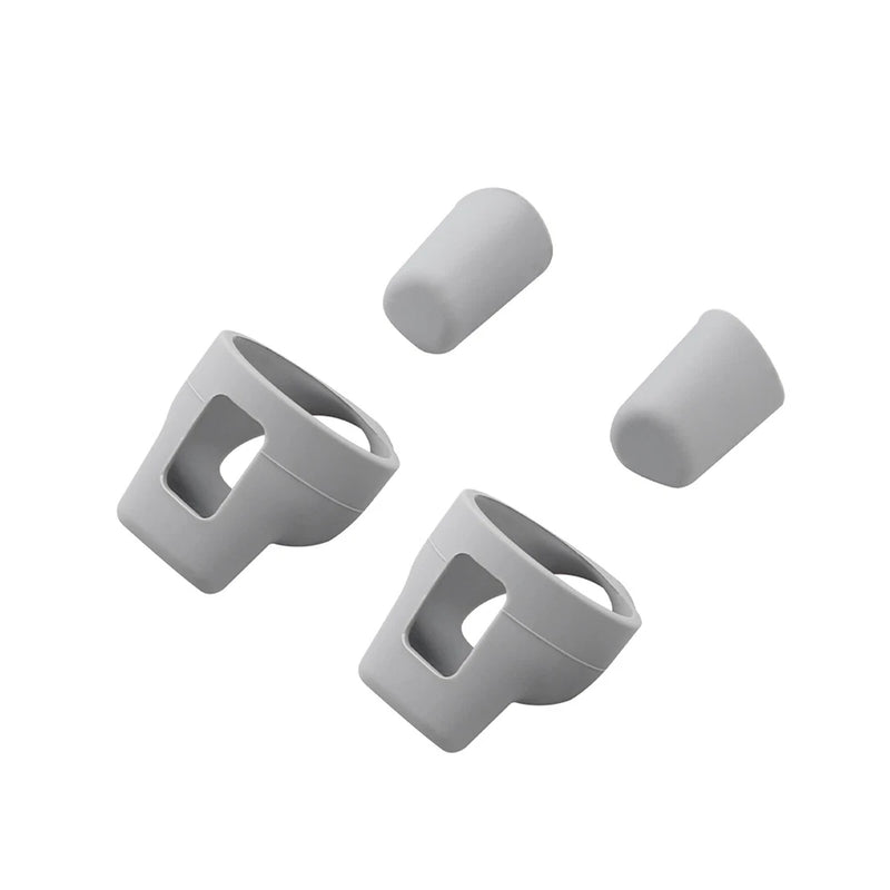 Landing gear dust-proof foot mats, gray silicone blocks with cutout openings