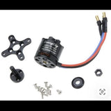 Brushless RC motor with wires, mounting plate and hardware kit