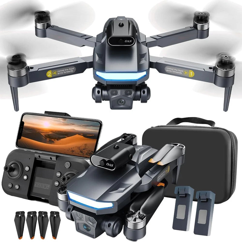 Foldable 4K Camera Drone for Beginners with Voice Control 2 Batteries 360 Flip