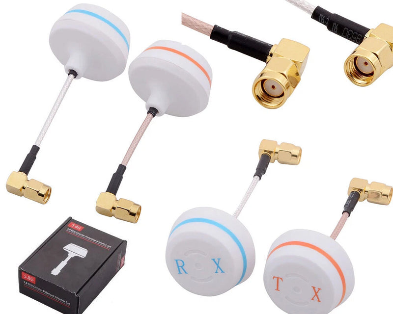 5.8G Clover Leaf  Right Angle SMA Female Antenna Gains FPV Aerial Photo RC