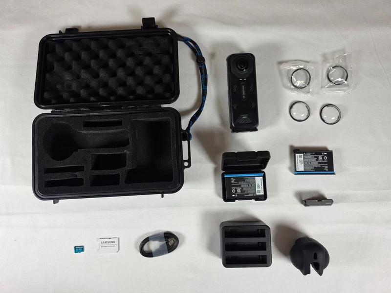 Insta360 X4 8K Action Camera BUNDLE + 512GB + Extra Batt + Hub + Case