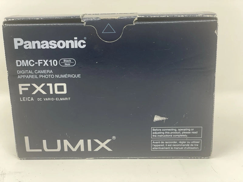 Panasonic LUMIX DMC-FX10 6.0MP Digital Camera - w/ Cable ,Box Read