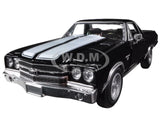 1970 CHEVROLET EL CAMINO SS BLACK 1/25 DIECAST MODEL CAR BY NEW RAY 71883 A