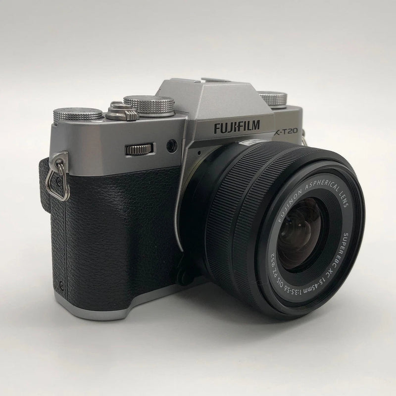 Fujifilm X-T20 Silver Mirrorless Digital Camera XT20 Body+XC 15-45mm f/3.5-5.6