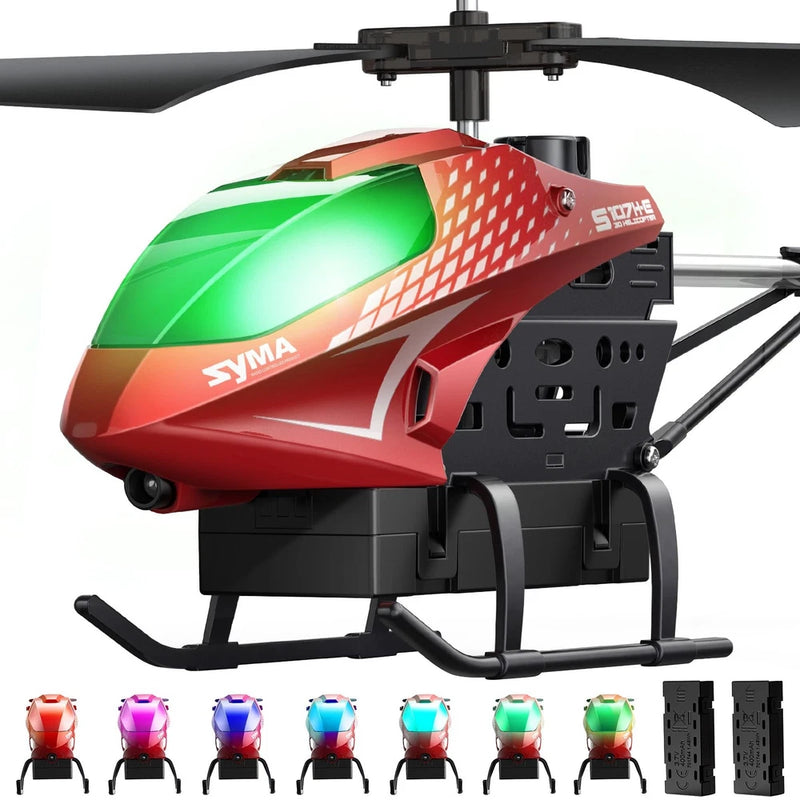 SYMA RC Helicopter, Remote Control Helicopter with 40 Mins 8.86 inches, Red
