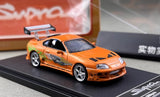 AL FS 1:64 Orange Supra A80 Convertible Sports Model Diecast Collect Car