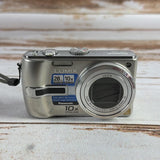 Panasonic Lumix TZ3 10x Zoom Leica Lens Camera Silver NOT WORKING Parts Only