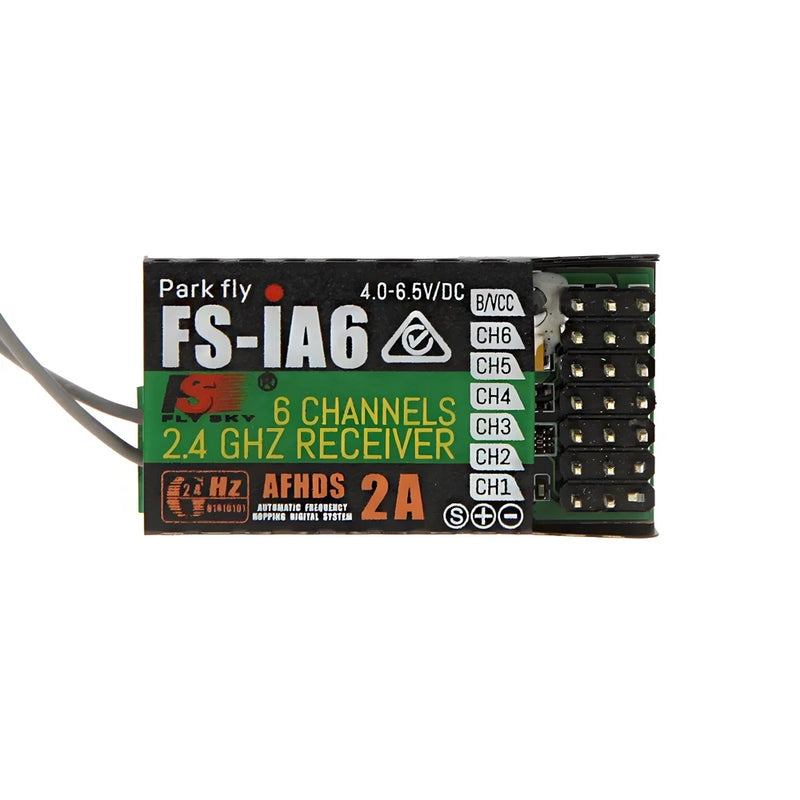 Flysky FS-iA6 2.4GHz 6CH Receiver for FS-i4 i6 i10 GT2E GT2F RC Plane Drone 2Pcs