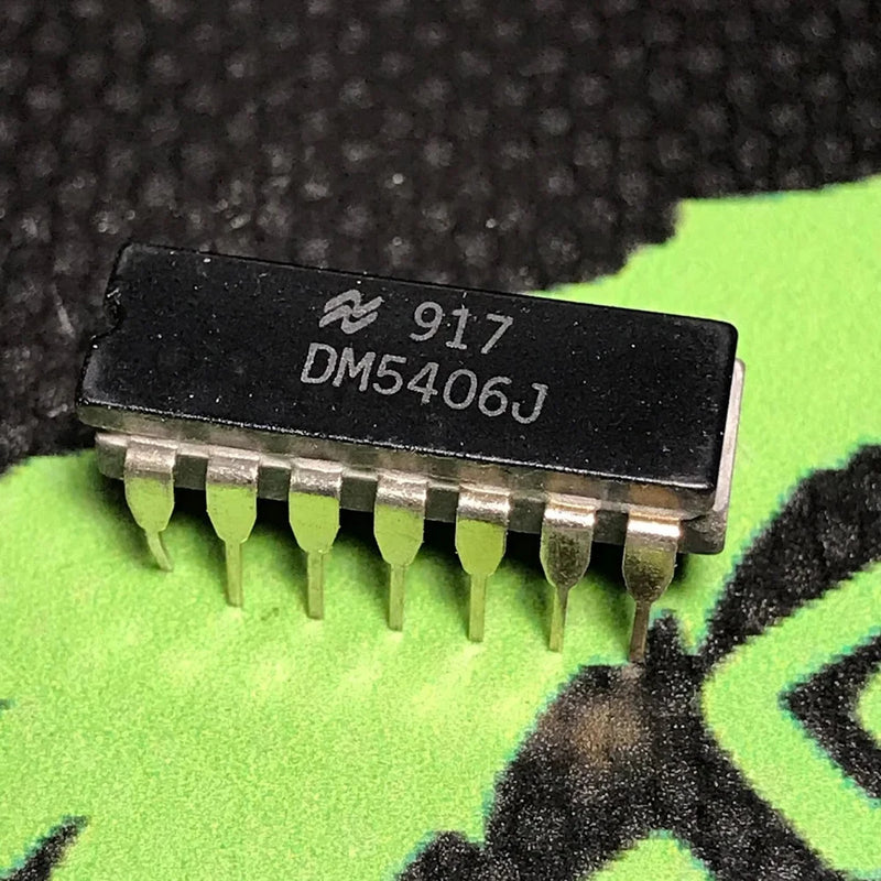 DM5406J - NSC - Inverter, TTL/H/L Series, 6-Func, 1-Input, TTL, CDIP14