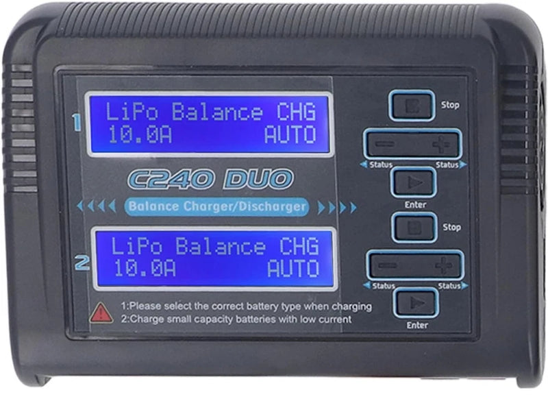 Lipo Battery Charger, Dual Channel 10A Charging g240 duo Battery