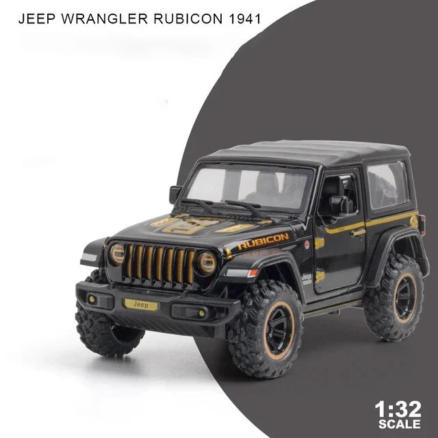 Jeep Wrangler Rubicon Off-Road Alloy Model Car Diecast 1/32 Scale - Choose color