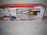 15-inch RC helicopter kit box with yellow helicopter in clear plastic