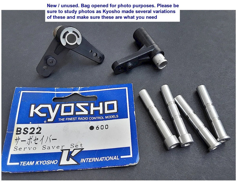 Vintage RC Kyosho BS22 Servo Saver Set Turbo Inferno Burns etc. Old Stock New