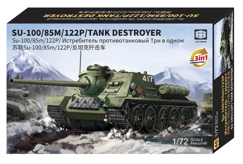 Xixili Model 80046 1/72 SU-100/85M/122P/TANK DESTPRYER Model Kit