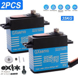 2PACK 35KG-pro Metal Gear Digital Servo For RC Car Boot Hobby Free Extra Gear