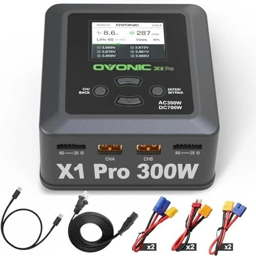 Dual RC Lipo Battery Balance Charger for 1s-6s Lipo NiCd NiMH LiHV Battery