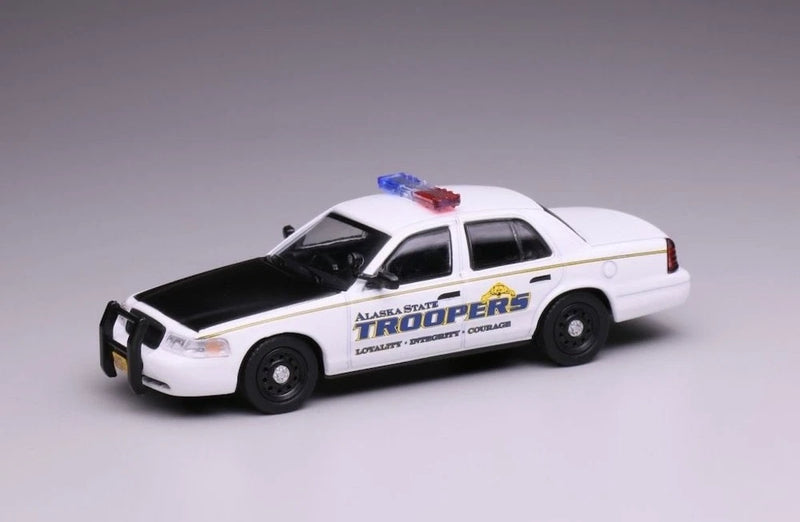 ED 1:64 596 Alaska AKPD Police Crown Victoria CV Model Diecast Collect Car
