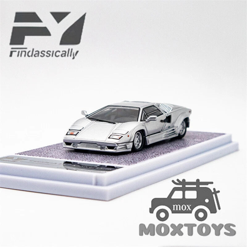 Finclassically 1:64 Countach 25TH Anniversario GRIGIO Model Car