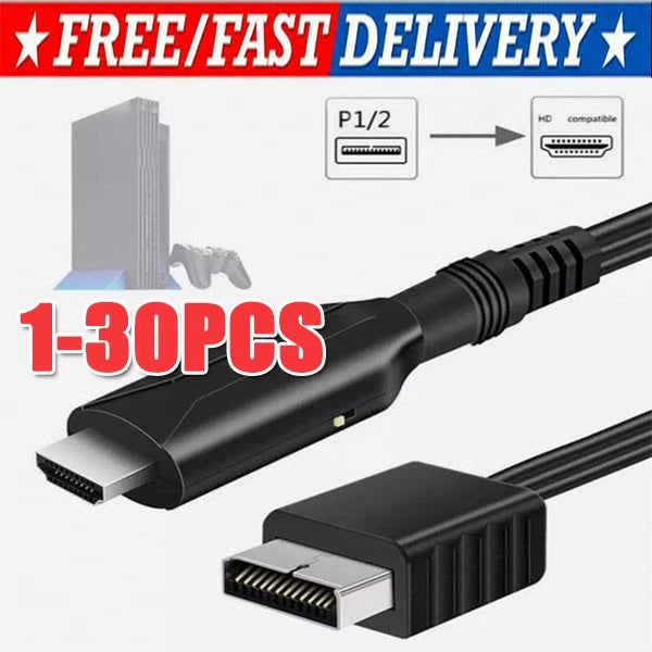 For Sony PS1/2 toHDMI Adapter Cable Game Console Audio Video Converter Cable LOT