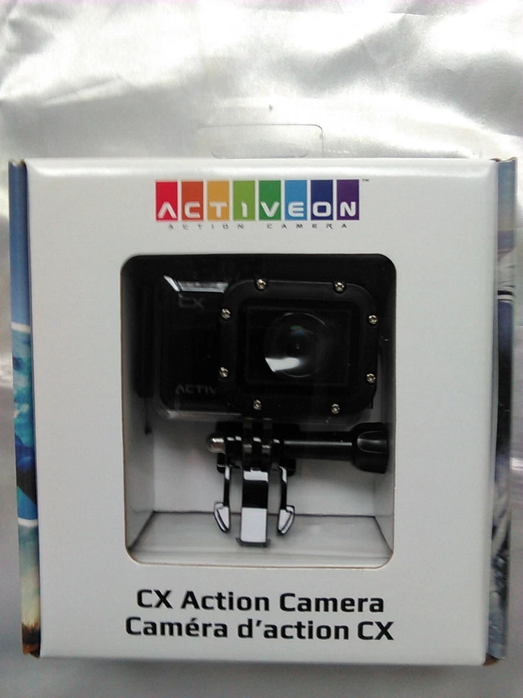 CX Activeon Action Camera 1080p 30fps Recording 2.0" Display 5.0 Megapixels New