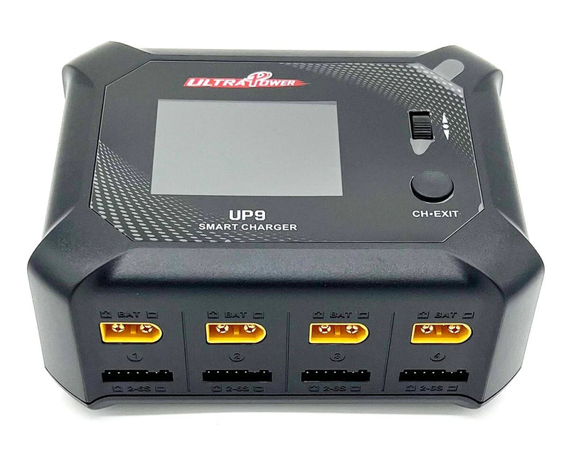 UltraPower UP9 AC 100W / DC 200W Four Port Multi-Chemistry Smart Charger Battery