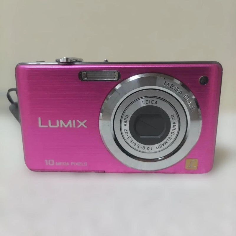 Panasonic LUMIX DMC-FS7 Pink Compact Digital Camera 10MP Tested Accessories