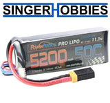 Powerhobby Pro LiPo 3S 11.1V 5200mAh 50C LiPo battery with XT60 connector and leads