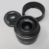 DJI D-L015 MFT ASPH 15mm Lens f1.7 Micro Drone Lens with Dust Cover and Lens Cap