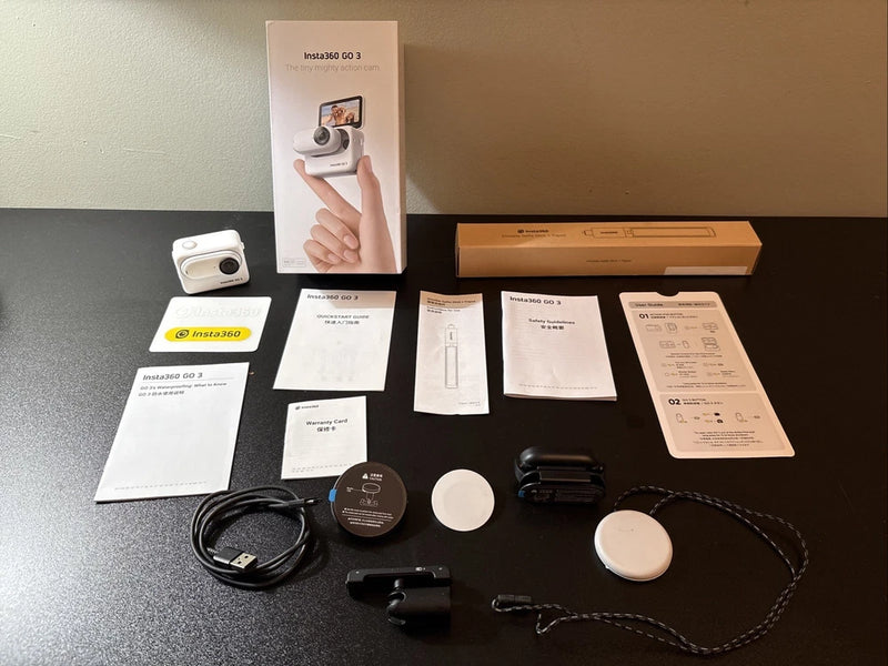 White Insta360 GO 3 64GB Camera - Plus Extras - Mint Condition!