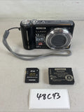 WORKS Panasonic Lumix DMC-ZS1 10.1MP Digital Camera w/Battery SD Card 48C43