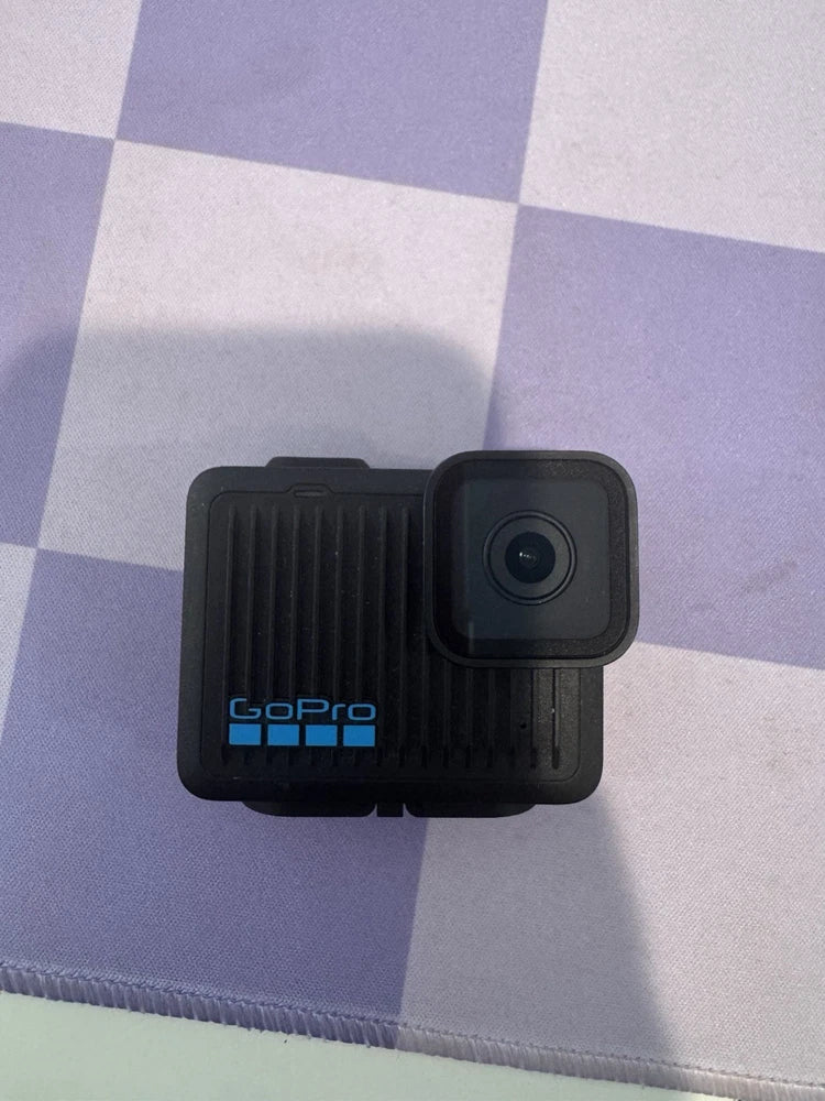 GoPro compact action camera with front lens, black waterproof body
