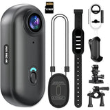 Ultra-Compact 4K WiFi Action Camera with 128GB Waterproof Memory for Adventurers