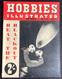 Vintage magazine cover with HOBBIES ILLUSTRATED title, April–May 1951, illustrated balloon scene