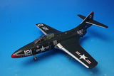 1:48 Grumman F9F-2 Panther jet model, dark Navy blue with white star markings