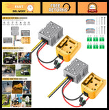 20V to 12V Step Down Converter Adapter - 240W DC Power for DIY RC Cars, Battery Converter