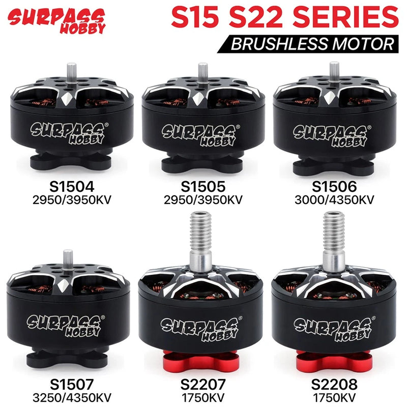 4x SURPASSHOBBY BAT S15 S22 Series Brushless Motor For 3" 3.5" 4" 5" FPV Drone