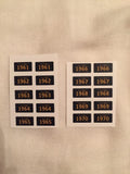 1/24, 1/25 Model Car License Plates, Lowrider,custom, 61-70 Black Plates