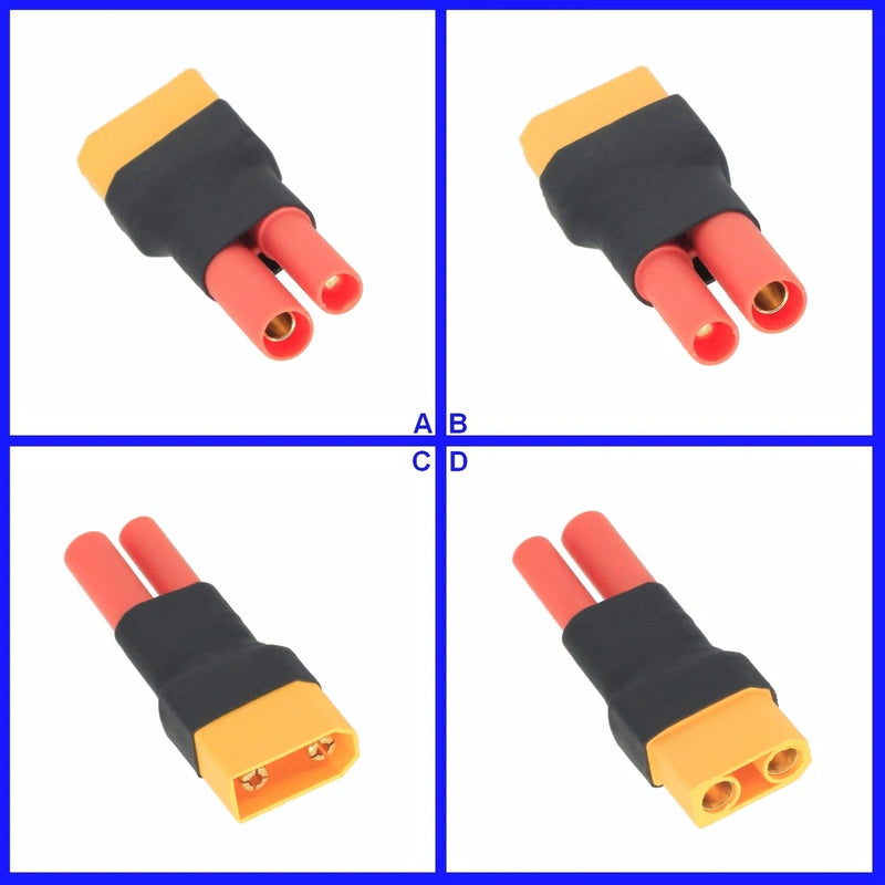 HXT 4mm Male/Female to XT90 No Wires Adapter For RC Plane Truck Boat Battery FPV