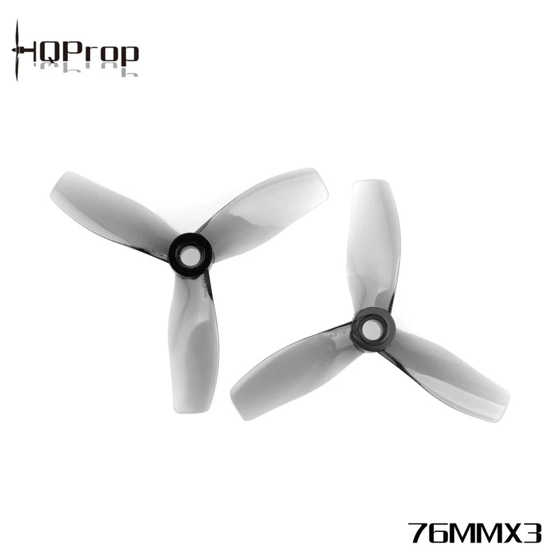 HQProp D76mm X3 3 Inch Cinewhoop Propeller PC Grey 2CW 2CCW for FPV Drone